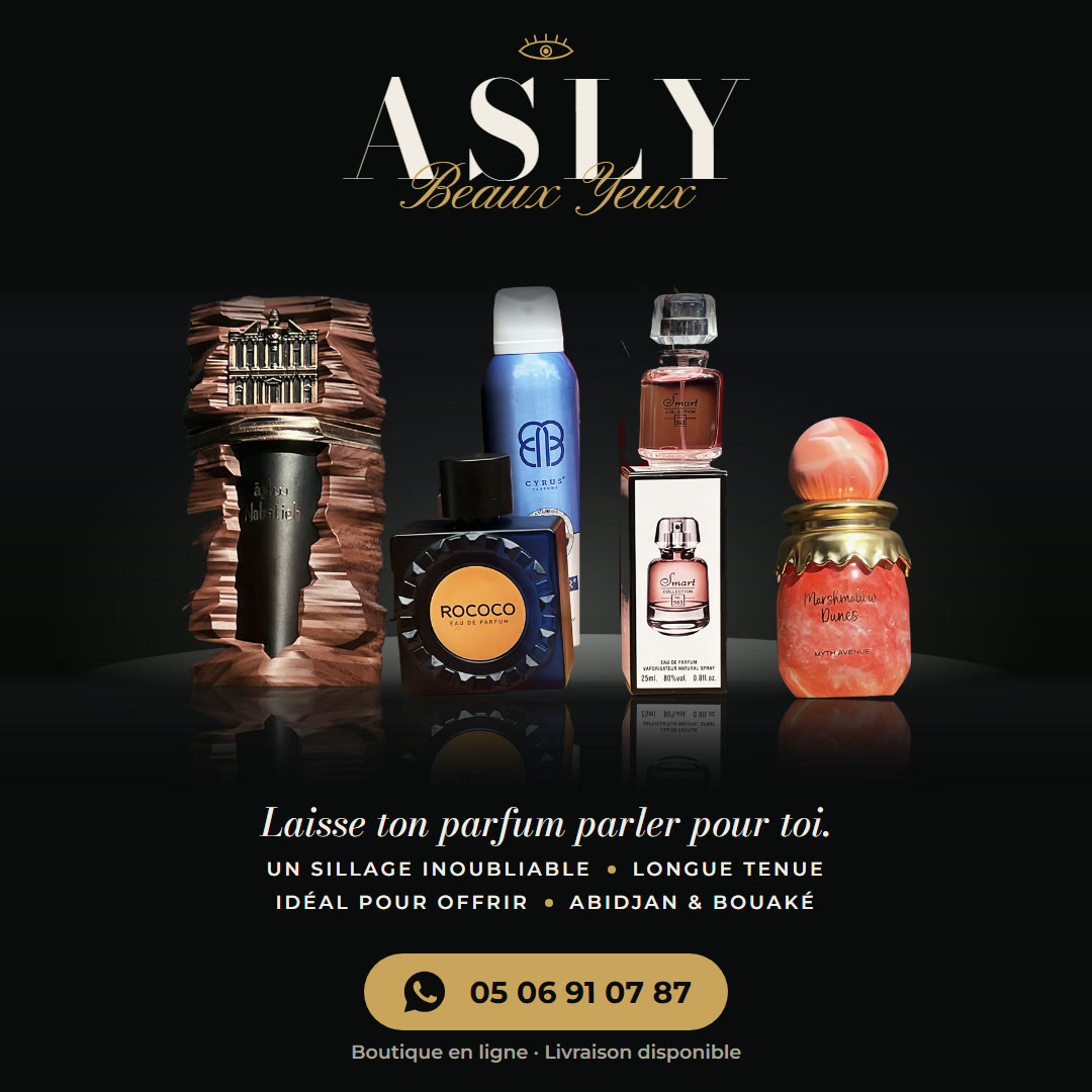 Affiche ASLY Beaux Yeux, version nuit, format carré